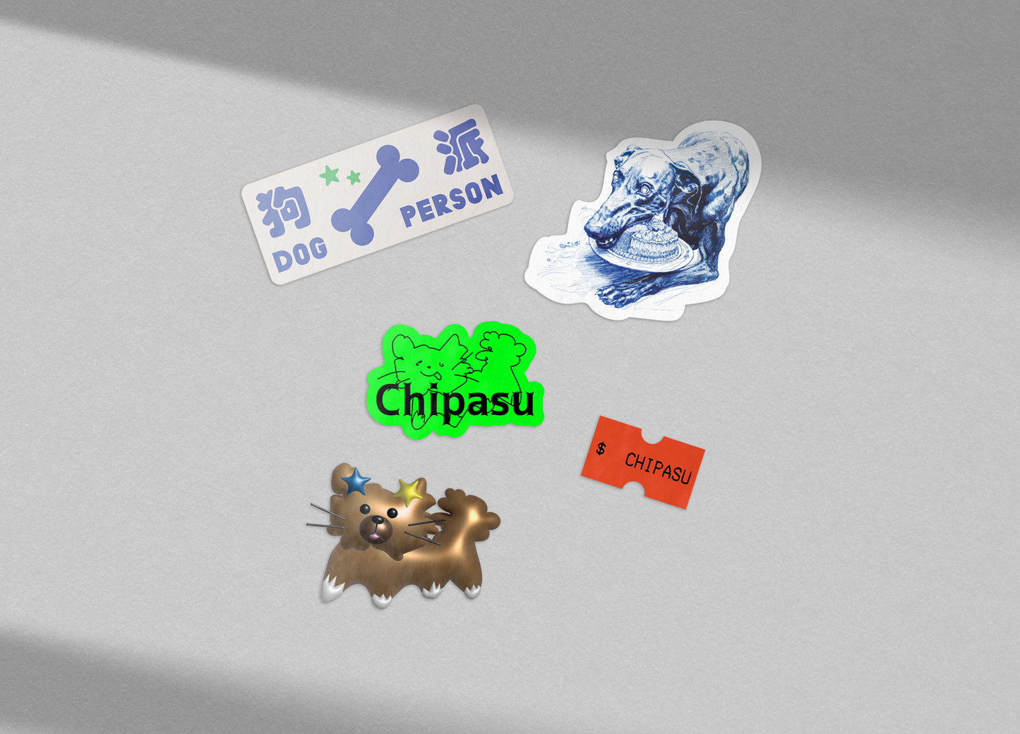 Chipasu貼紙組 (5入)